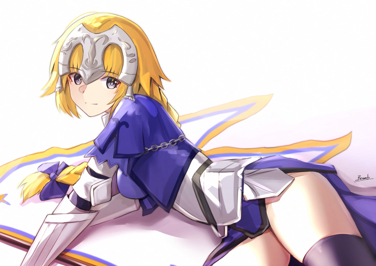 armor bee_doushi fate/grand_order jeanne_d'arc jeanne_d'arc_(fate) thighhighs