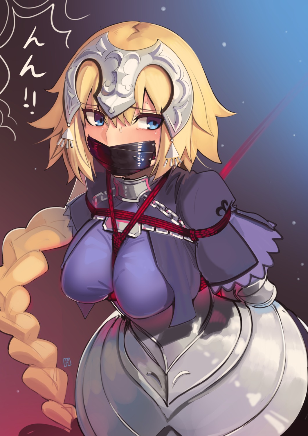 armor bondage fate/grand_order jeanne_d'arc jeanne_d'arc_(fate) kaddo