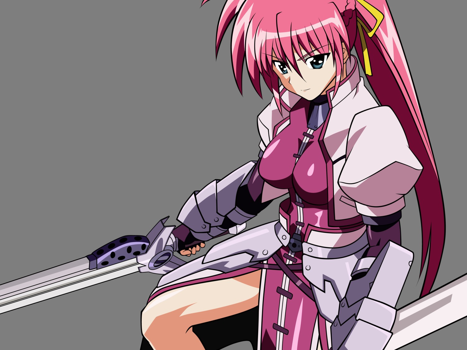 mahou_shoujo_lyrical_nanoha mahou_shoujo_lyrical_nanoha_a's signum transparent_png vector_trace