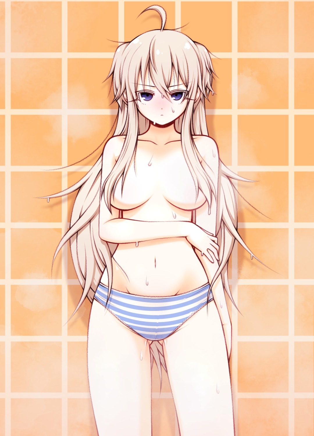 eron_(ab0895) pantsu shimapan topless wet