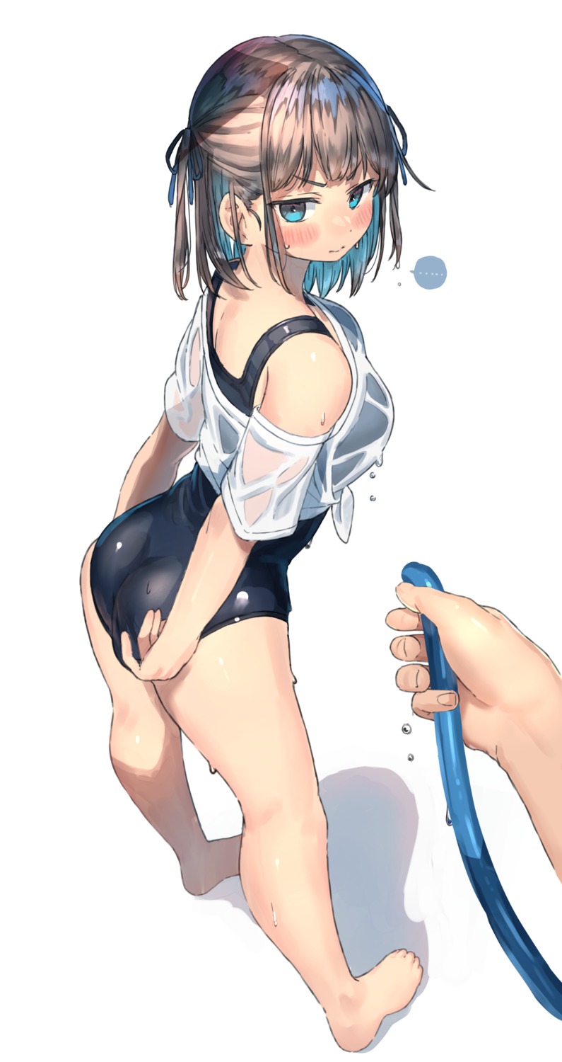 ass ranf school_swimsuit see_through swimsuits wet wet_clothes