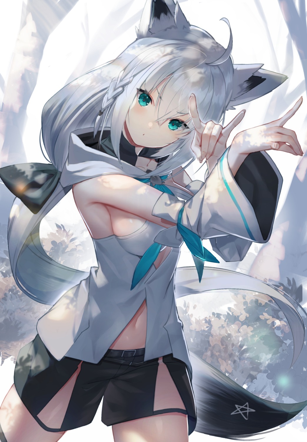 animal_ears hololive hololive_gamers kitsune scottie shirakami_fubuki tail