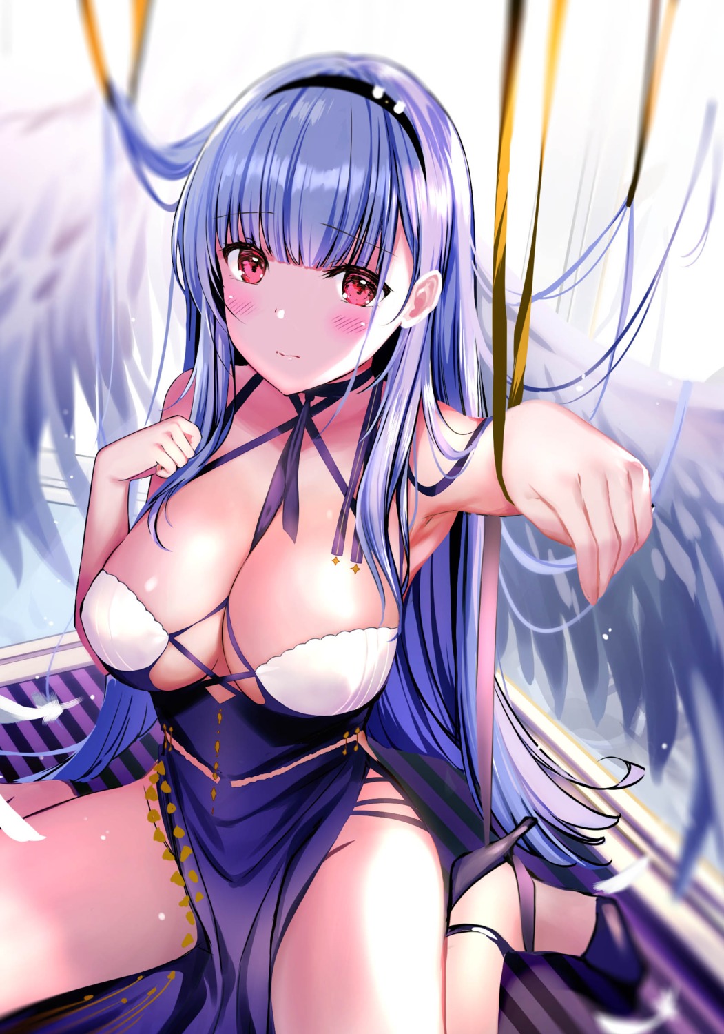 azur_lane chinadress dido_(azur_lane) erect_nipples heels no_bra rei