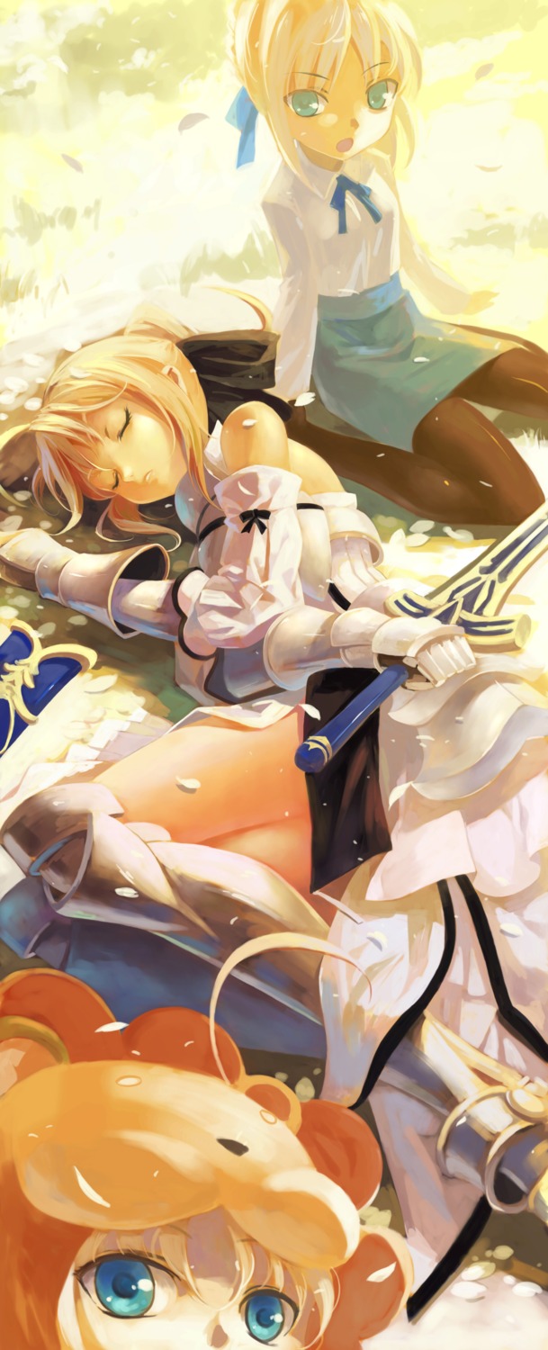 fate/stay_night fate/unlimited_codes ldld2 saber saber_lily saber_lion