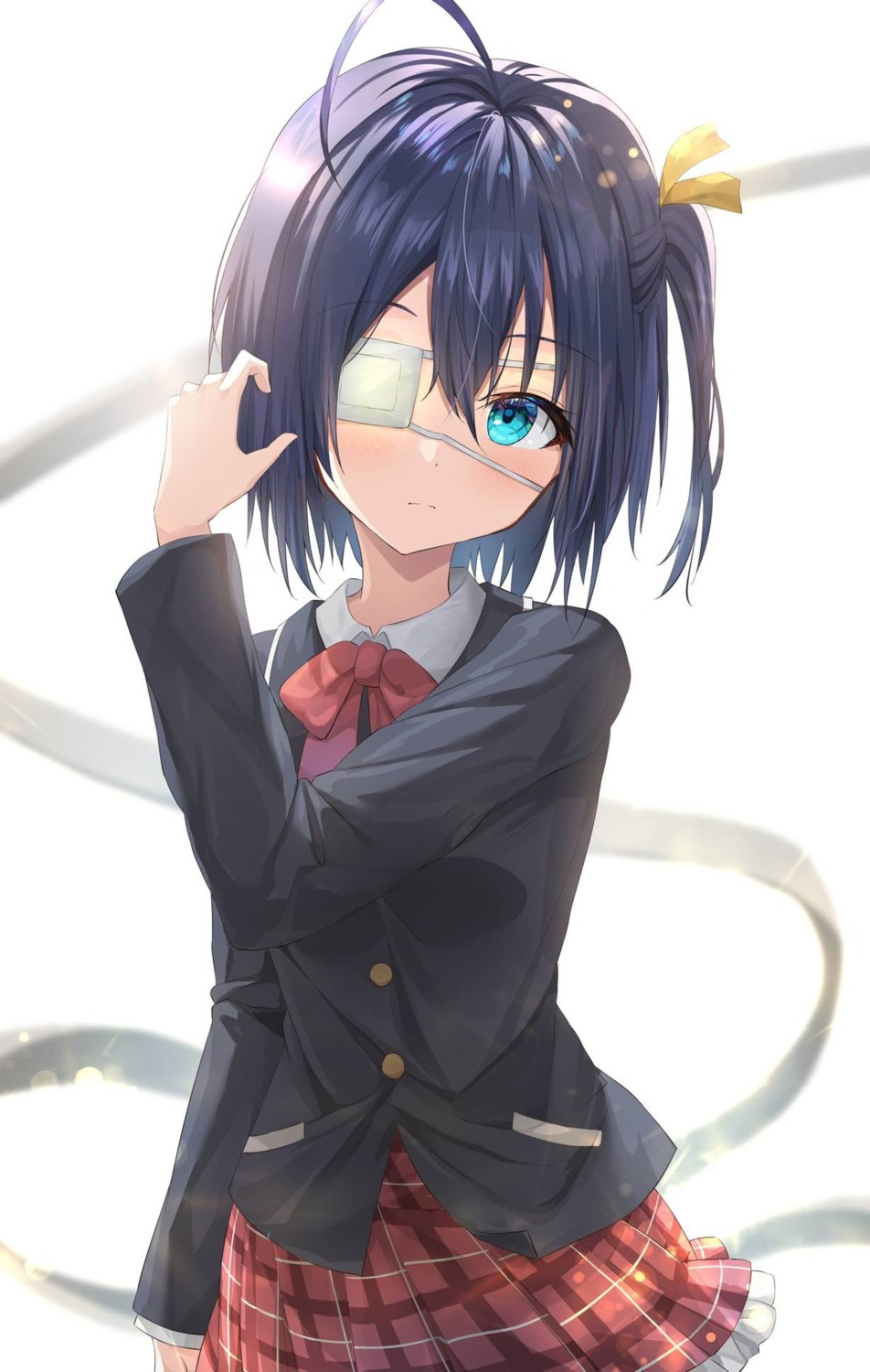 chuunibyou_demo_koi_ga_shitai! eyepatch kanaria_hisagi seifuku takanashi_rikka