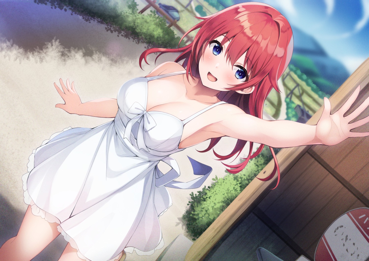 dress no_bra summer_dress urozuki_akira