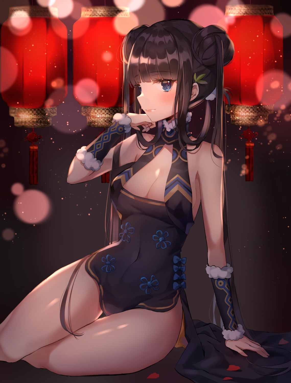 asian_clothes churi_(oxxchurixxo) cleavage fate/grand_order yang_guifei_(fate/grand_order)