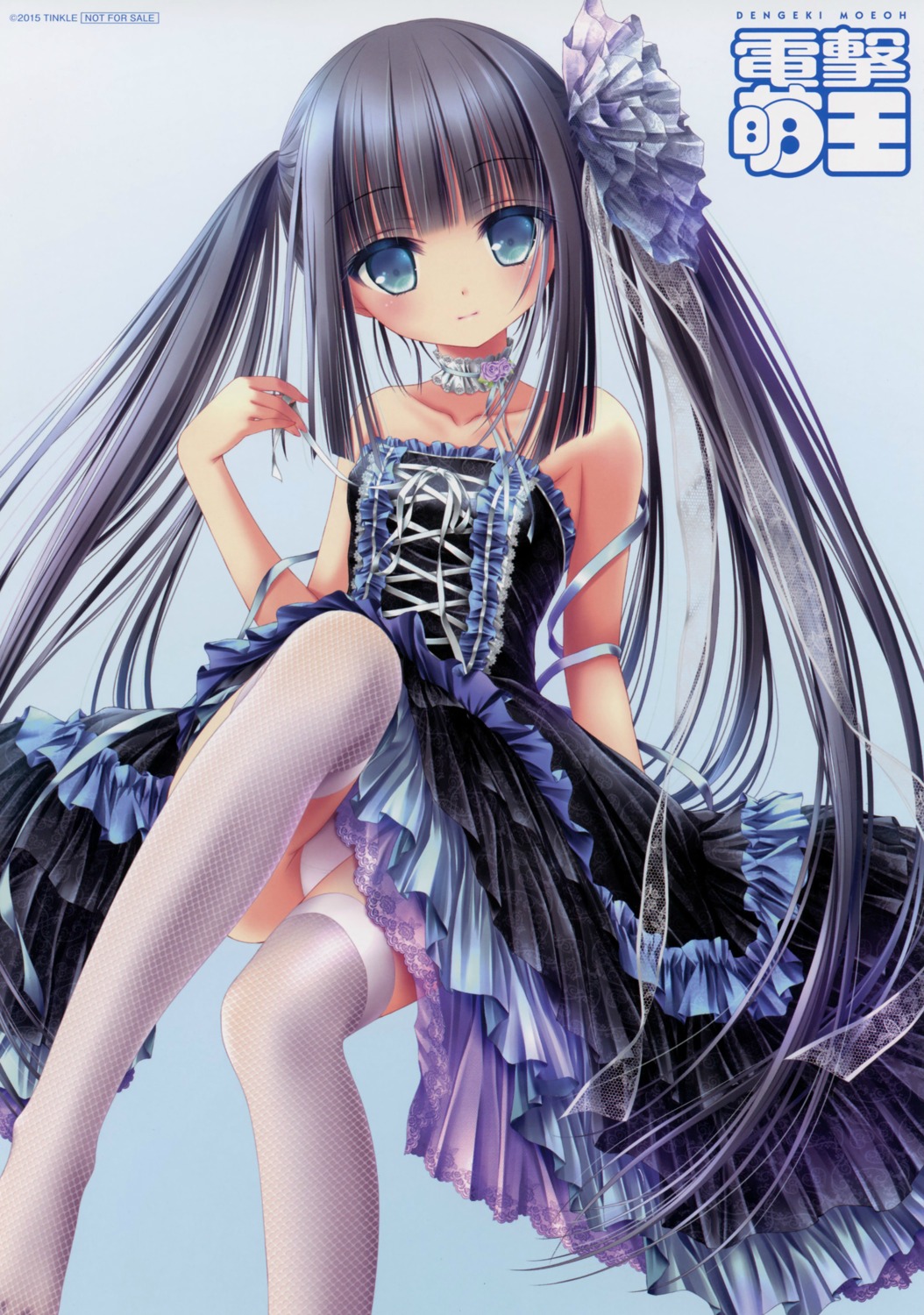 dress fishnets gothic_lolita loli lolita_fashion pantsu thighhighs tinkle