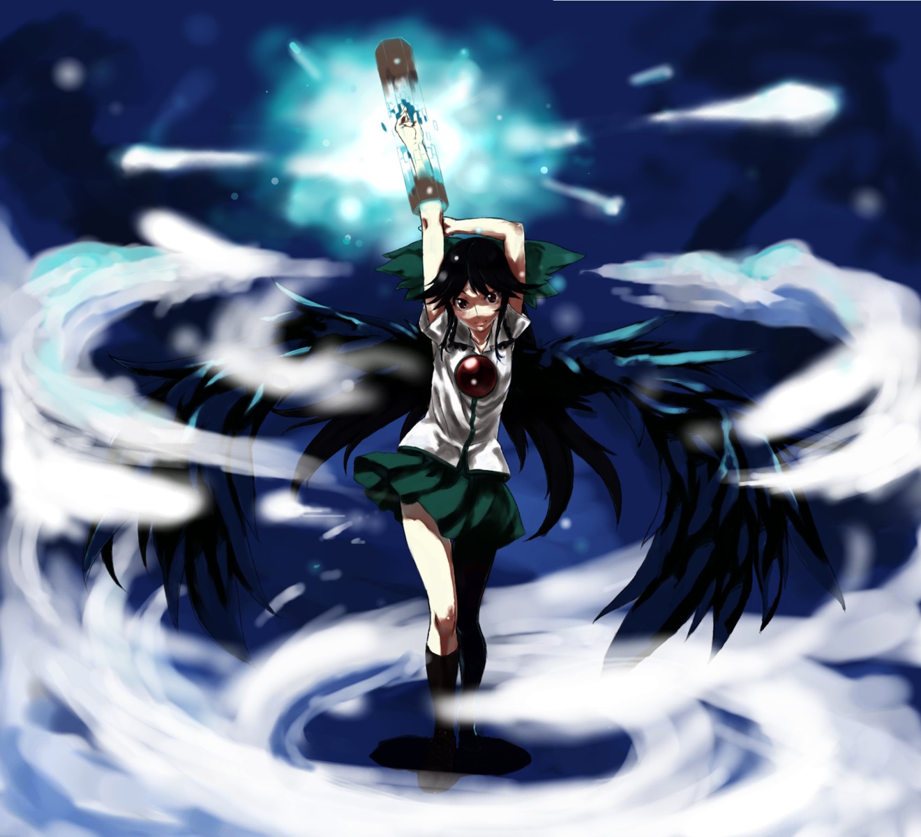 kirisato_itsuki reiuji_utsuho touhou wings