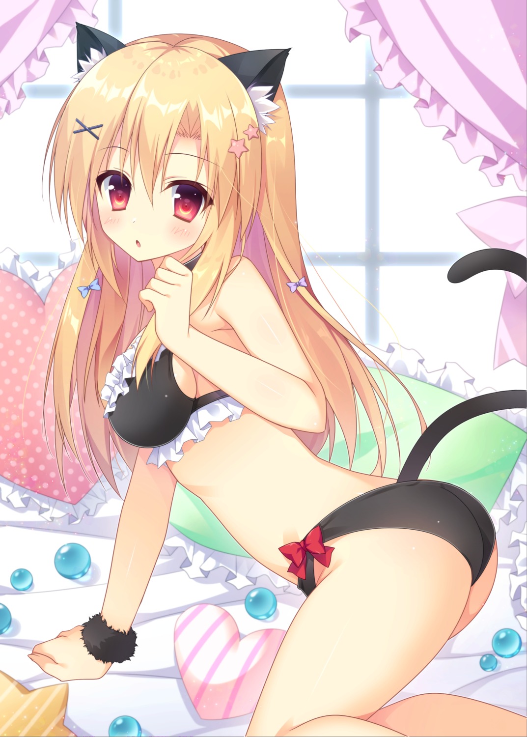 animal_ears ass bikini nekomimi pimopi swimsuits tail