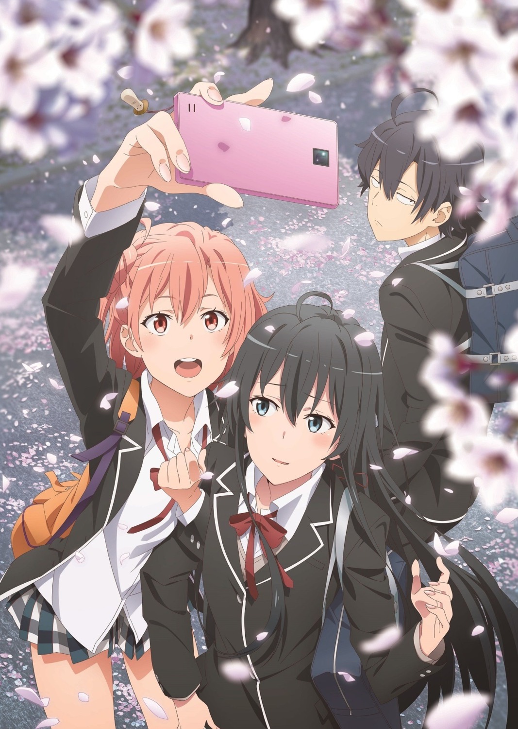 hikigaya_hachiman seifuku shimizu_keita yahari_ore_no_seishun_lovecome_wa_machigatteiru. yuigahama_yui yukinoshita_yukino