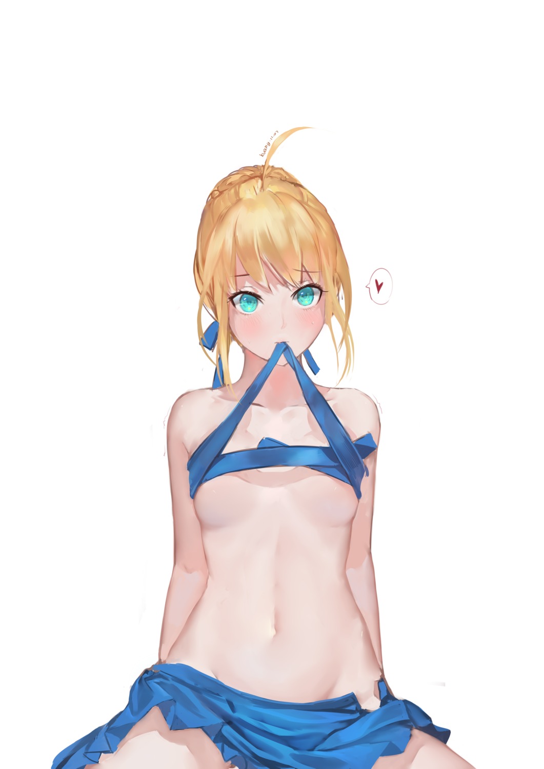 fate/stay_night kamachi_kamachi-ko naked_ribbon saber