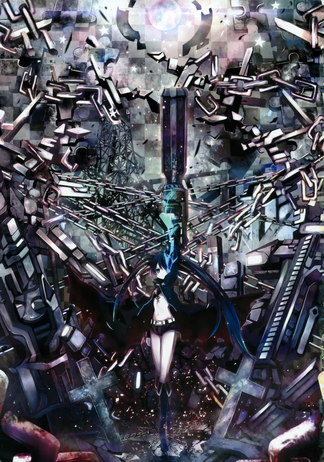 black_rock_shooter black_rock_shooter_(character) eefy shino_(eefy) vocaloid