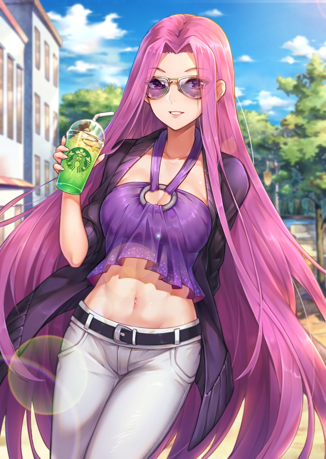 cleavage fate/grand_order hua-j megane rider