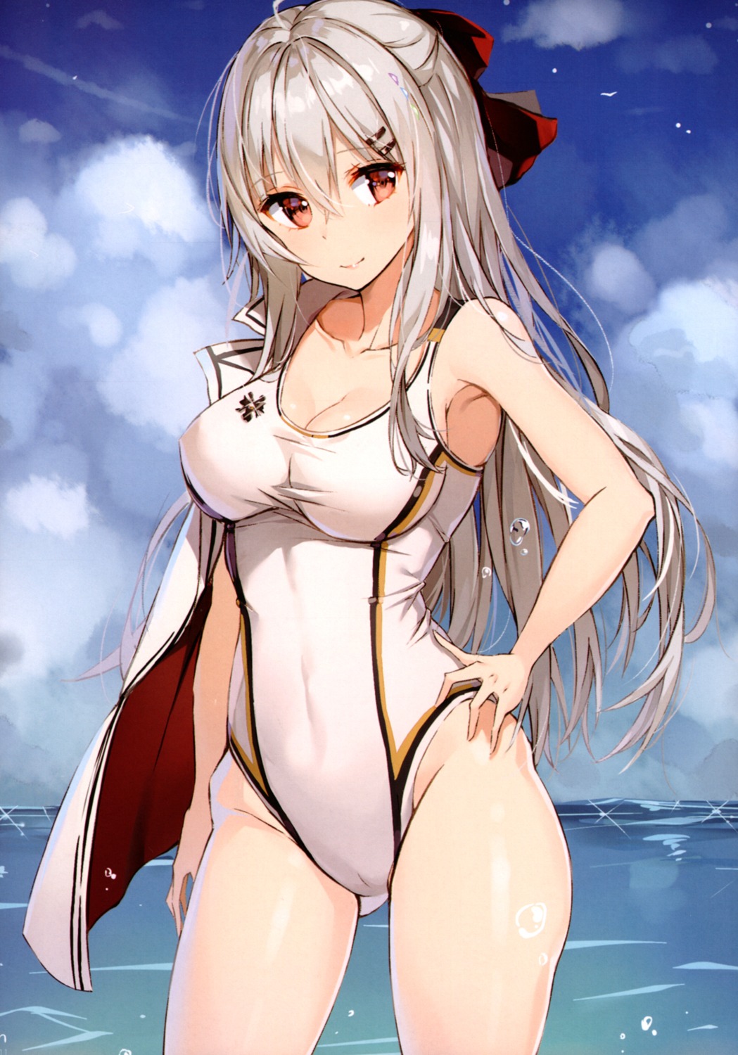 cameltoe cleavage girls_frontline iws-2000_(girls_frontline) swimsuits tagme