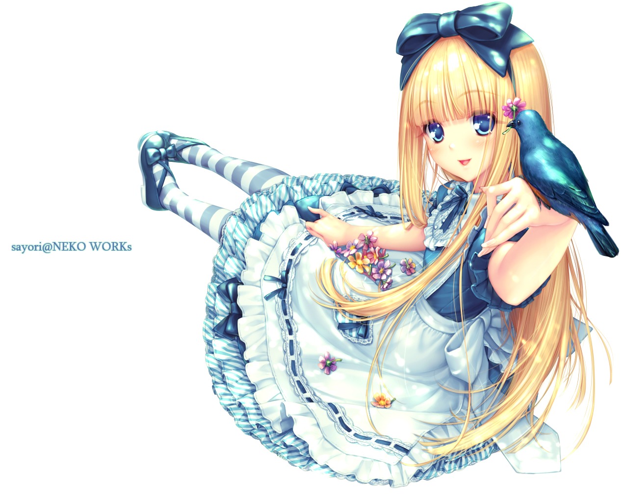 alice alice_in_wonderland lolita_fashion sayori wallpaper