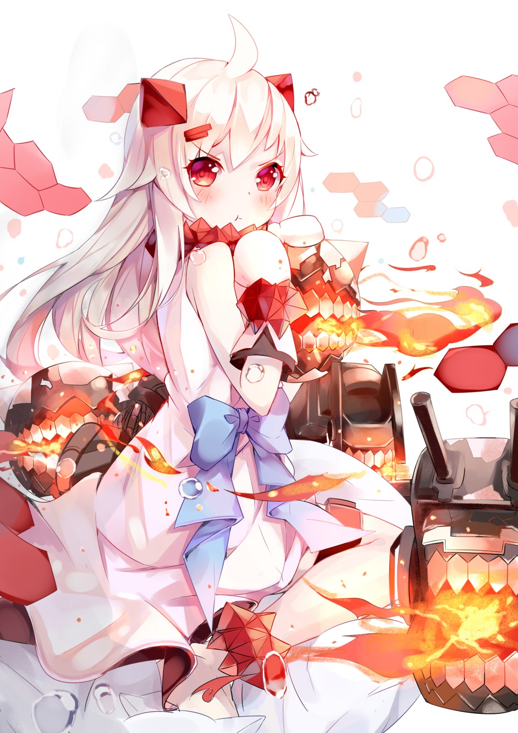 horns kantai_collection mozhi northern_ocean_hime