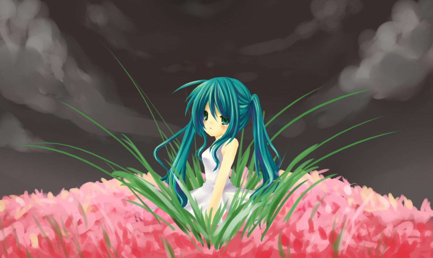 amene_kurumi hatsune_miku landscape vocaloid