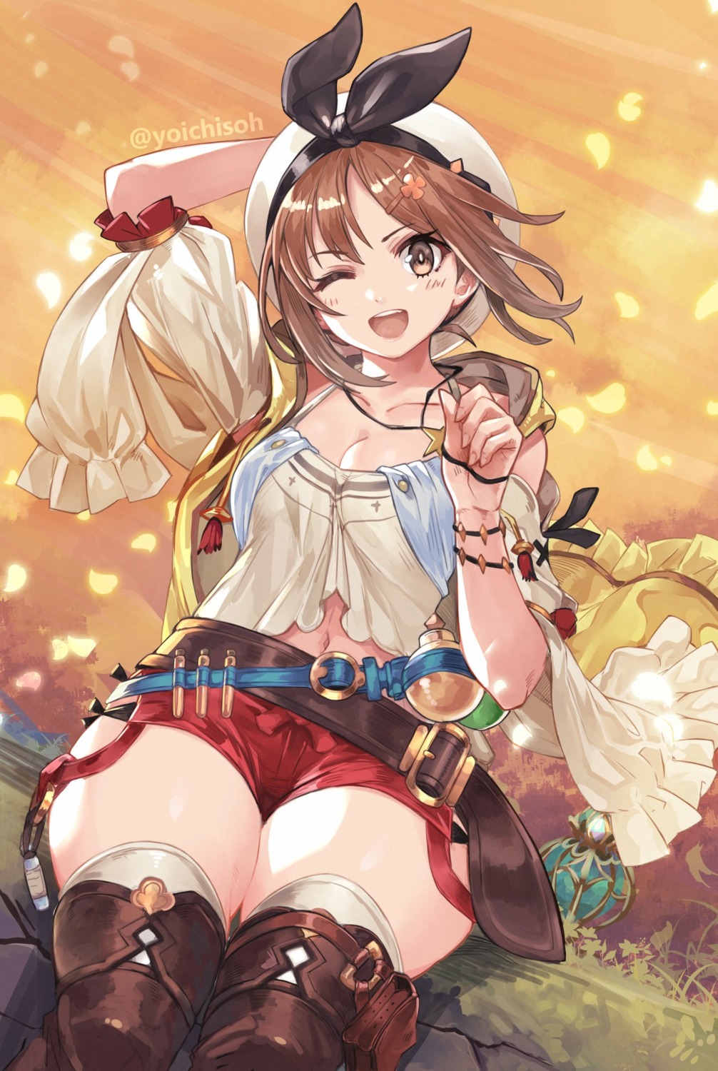 atelier atelier_ryza garter itou_youichi reisalin_stout thighhighs