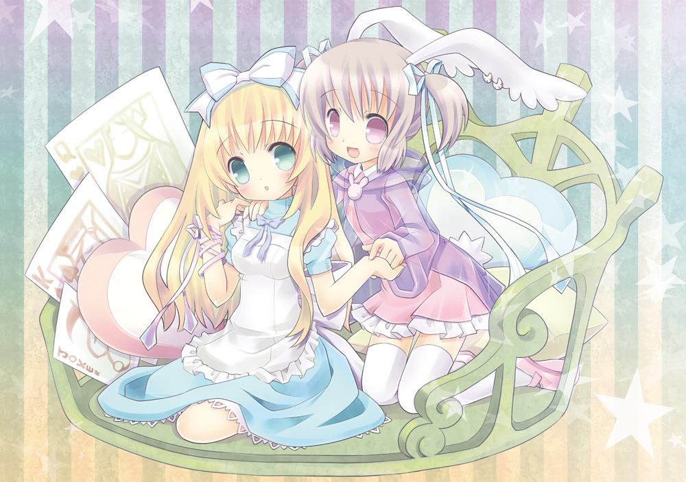 alice alice_in_wonderland dress to-ko white_rabbit