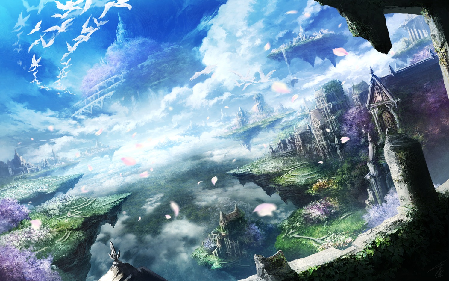 chitose_rin landscape wallpaper