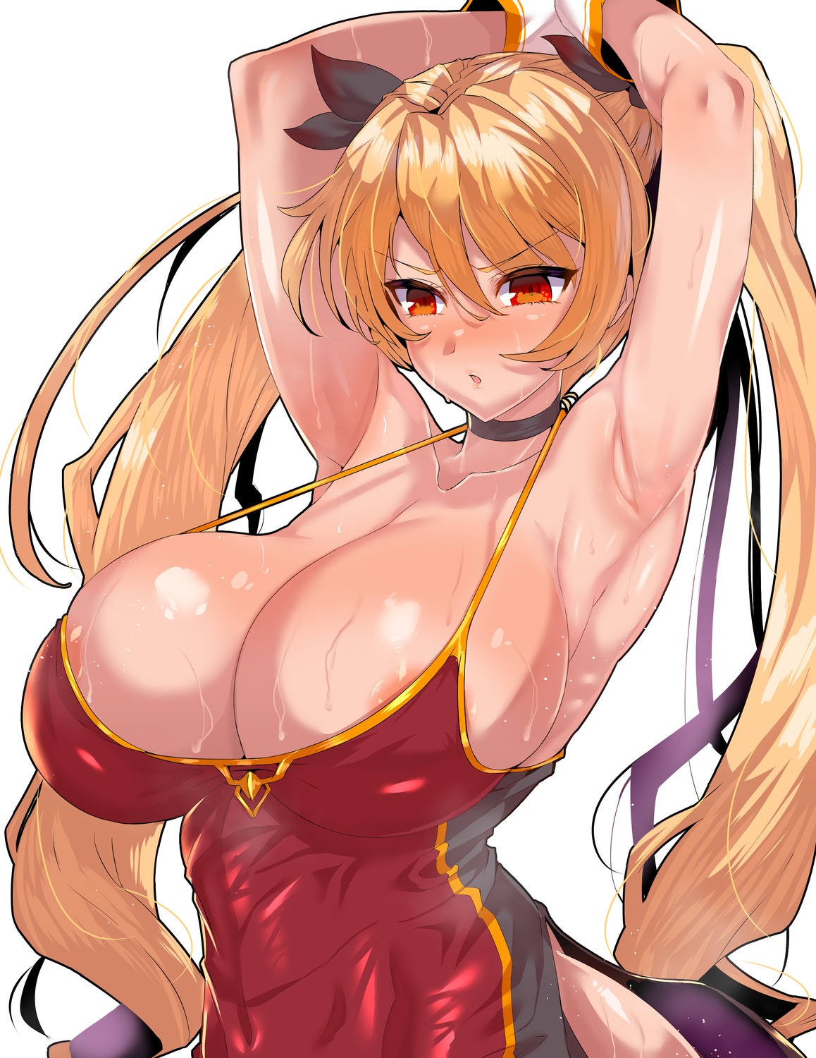 areola azur_lane nelson_(azur_lane) no_bra wakura_(gcdan)