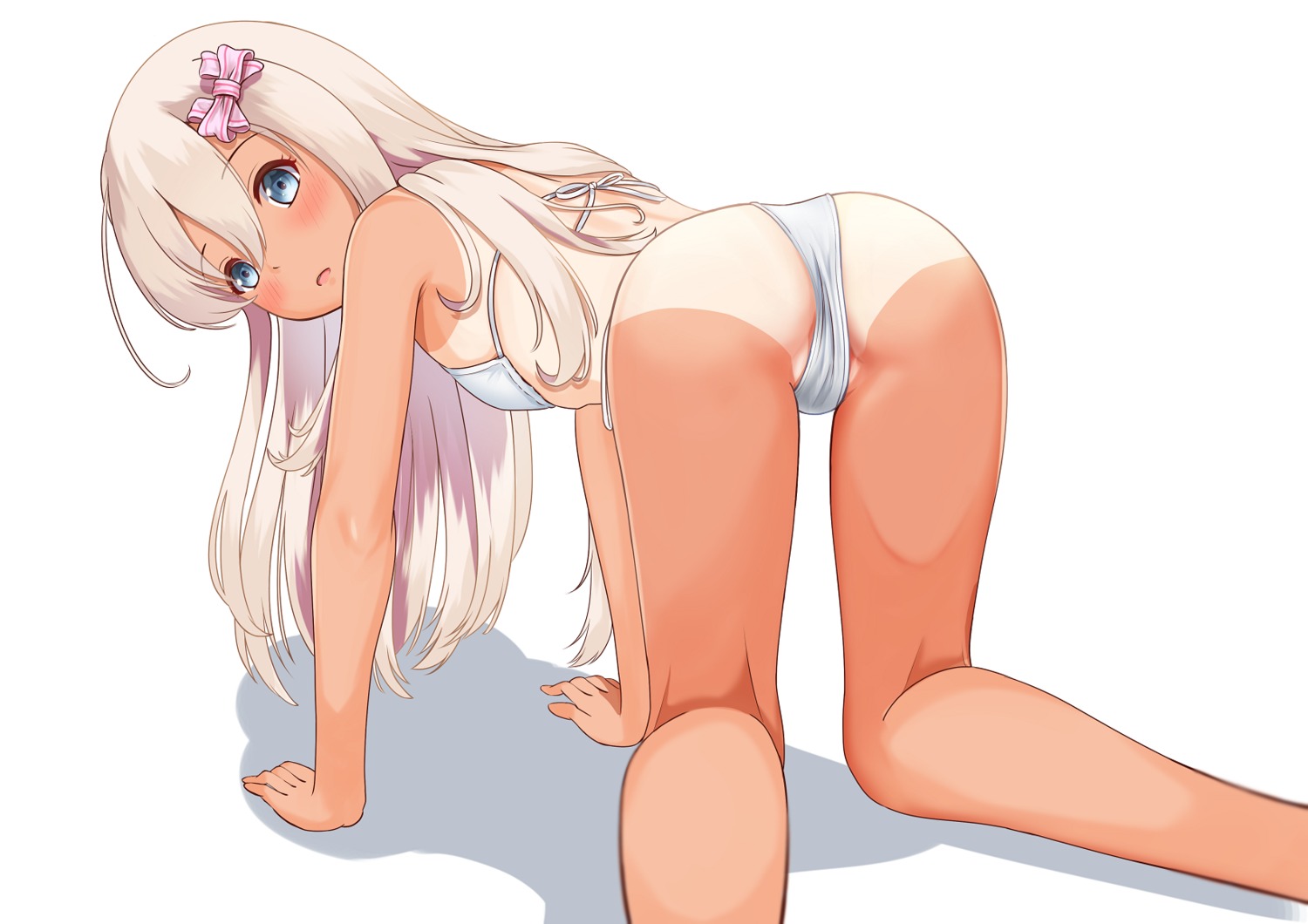 ass bikini kantai_collection loli ro-500 swimsuits tan_lines thong zuki