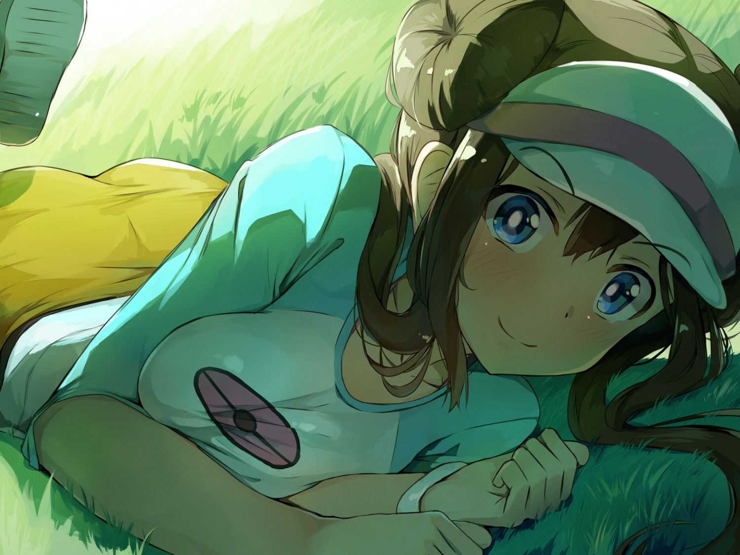 breast_hold mei_(pokemon) pokemon pokemon_b2w2 seneto