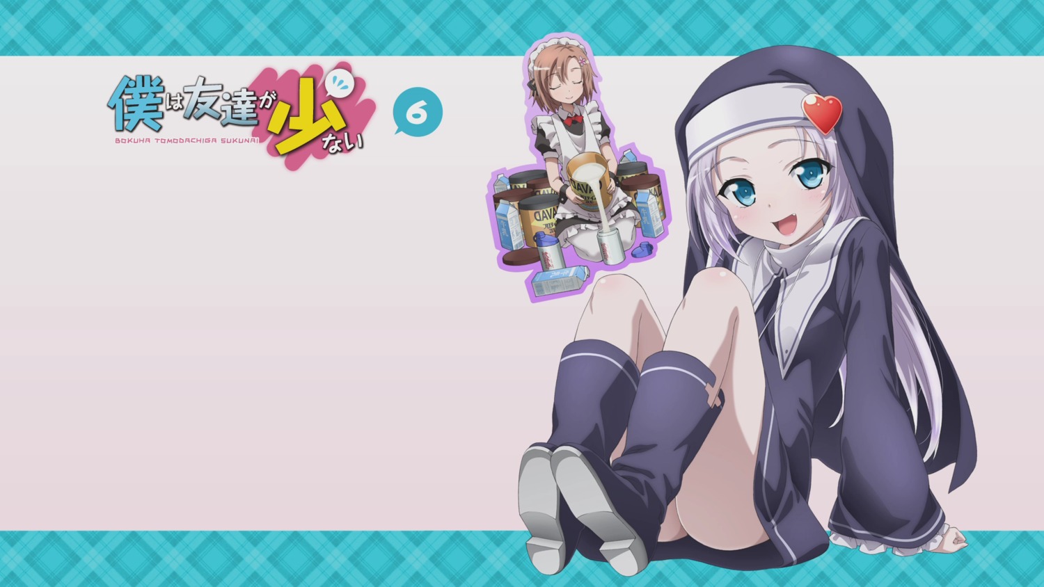 boku_wa_tomodachi_ga_sukunai cap kusunoki_yukimura maid nun takayama_maria wallpaper