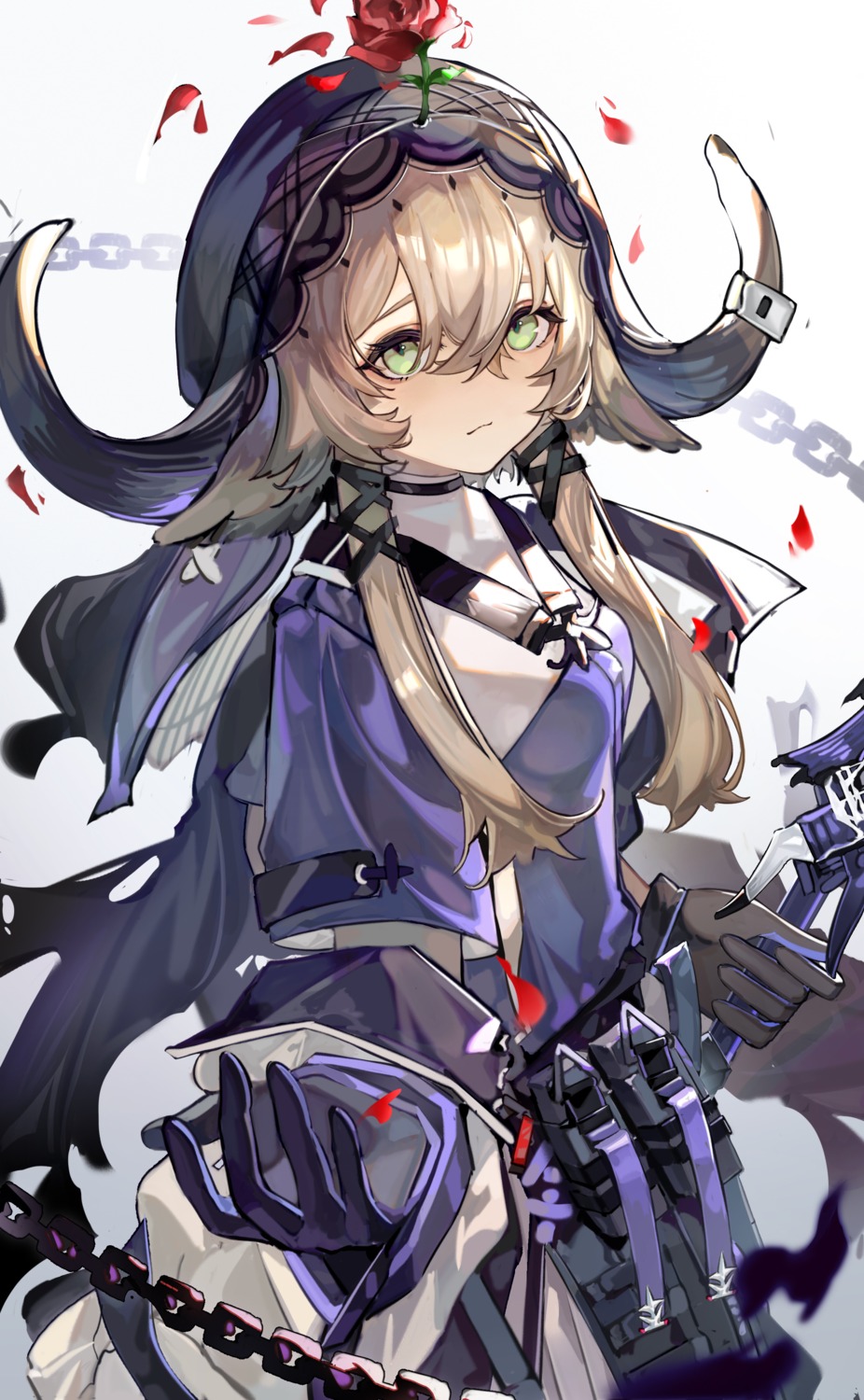 animal_ears arknights horns pallas_(arknights) werlt