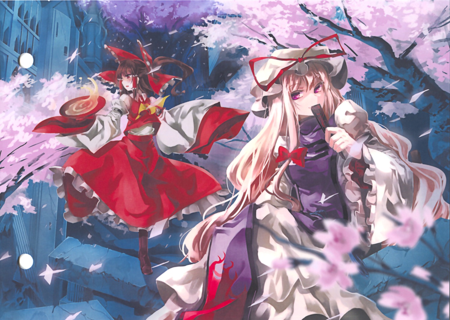 Source. yande.re. tsurukame touhou hakurei reimu yakumo yukari miko #115085...