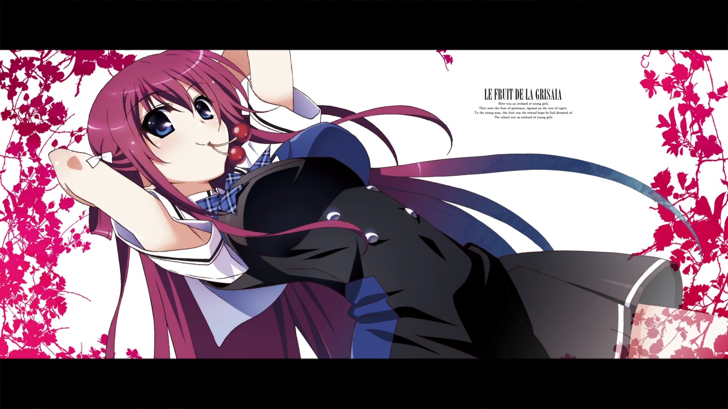 grisaia grisaia_no_kajitsu seifuku suou_amane thighhighs wallpaper