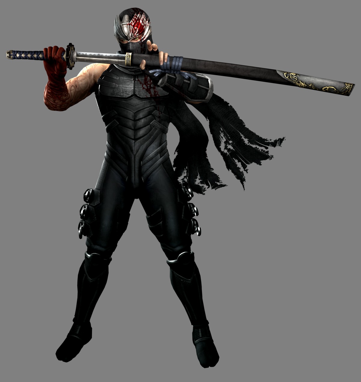 blood bodysuit cg male ninja ninja_gaiden ninja_gaiden_3 ryu_hayabusa sword weapon