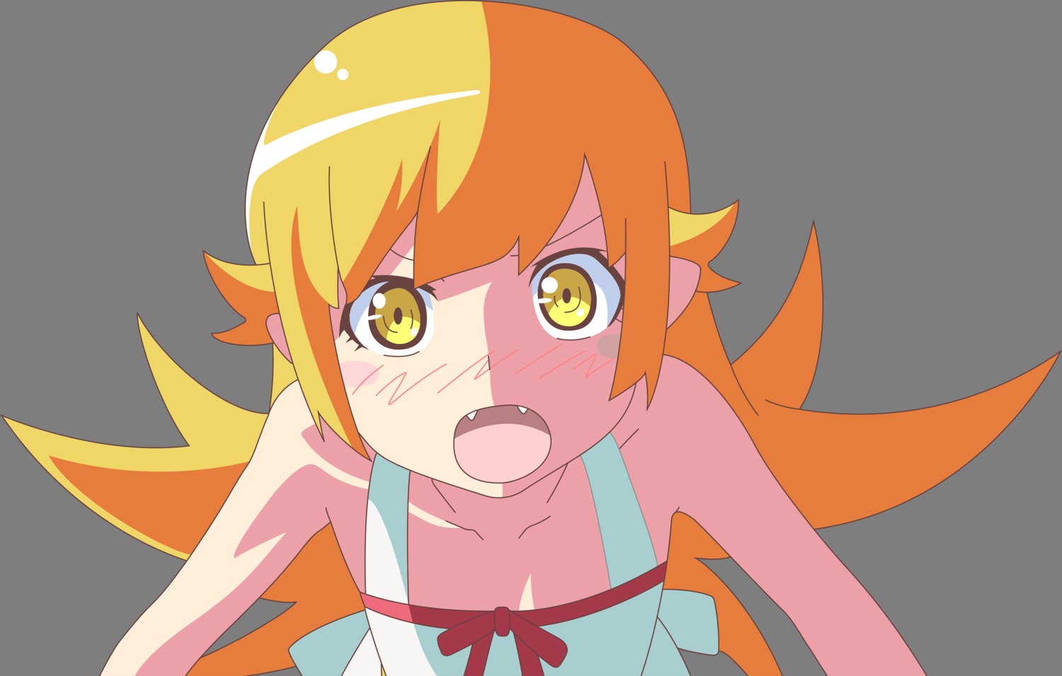 bakemonogatari dress monogatari_(series) nisemonogatari oshino_shinobu summer_dress transparent_png vector_trace