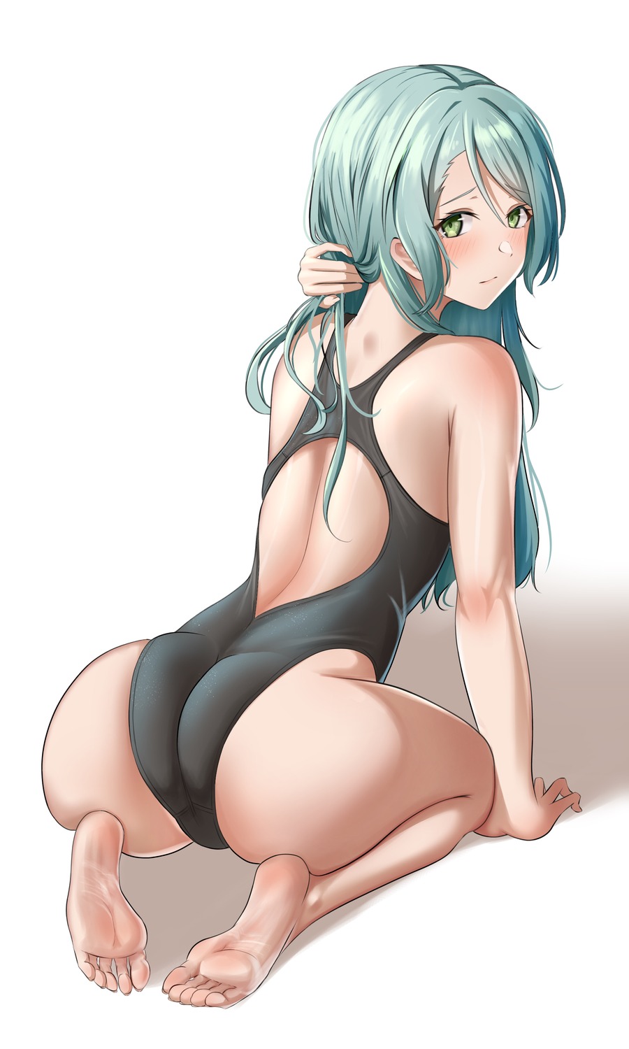 ass bang_dream! feet furiousghafo hikawa_sayo swimsuits