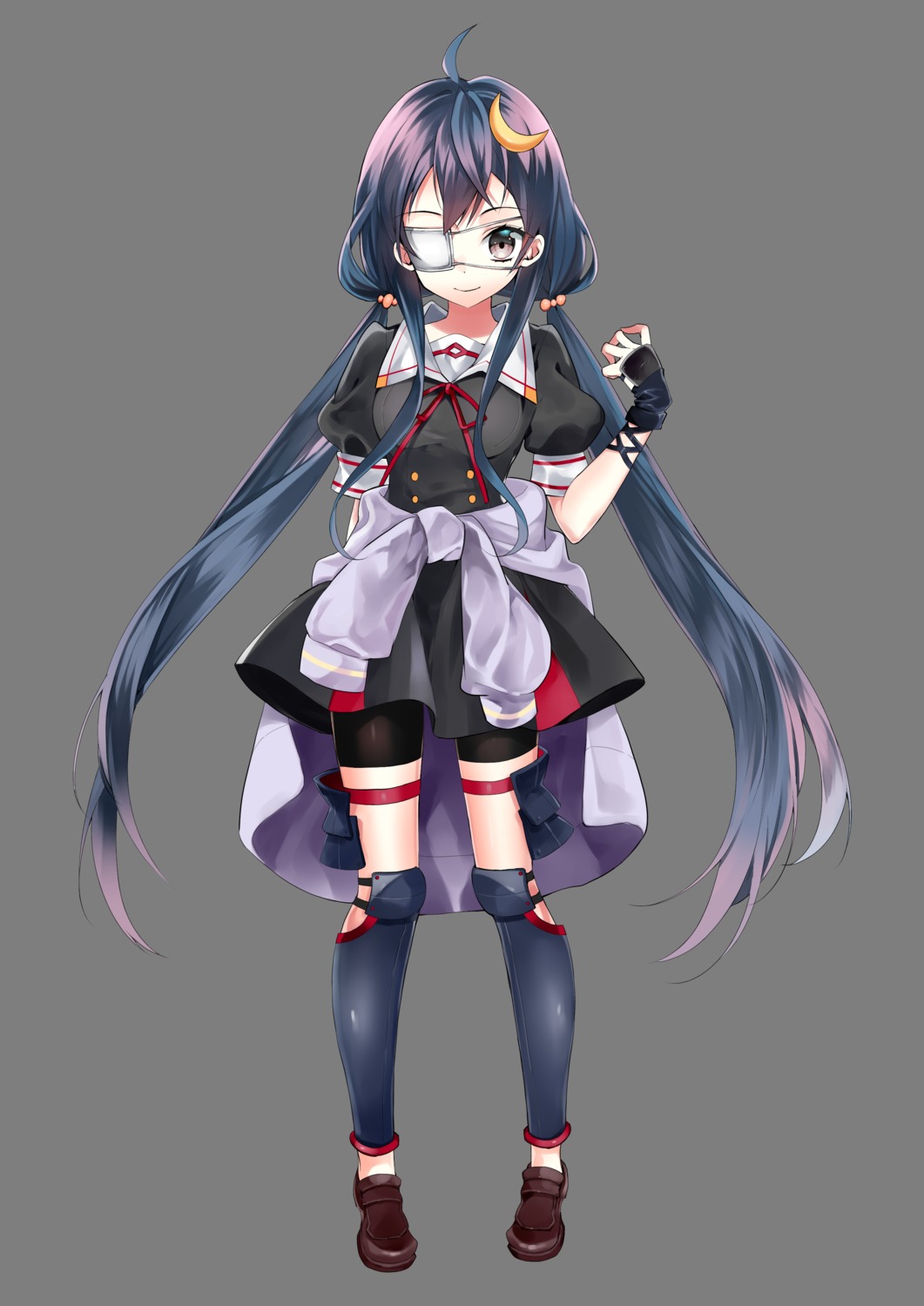 47_heroines aoba_niko bike_shorts eyepatch garter manyako seifuku transparent_png