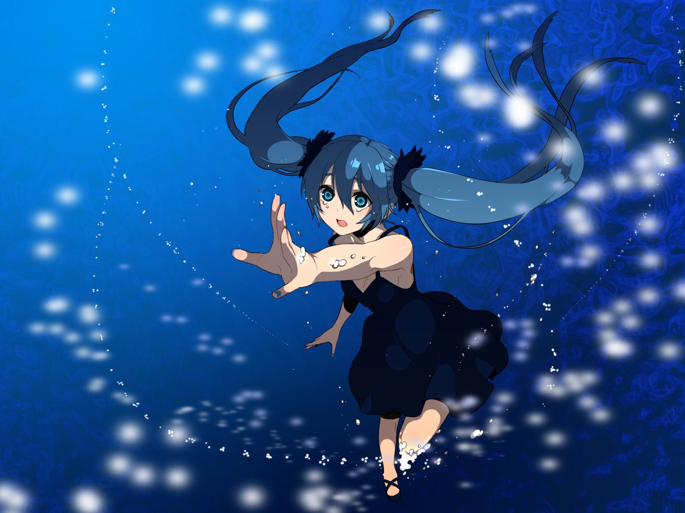 dress hatsune_miku kurono_yuu shinkai_shoujo_(vocaloid) vocaloid