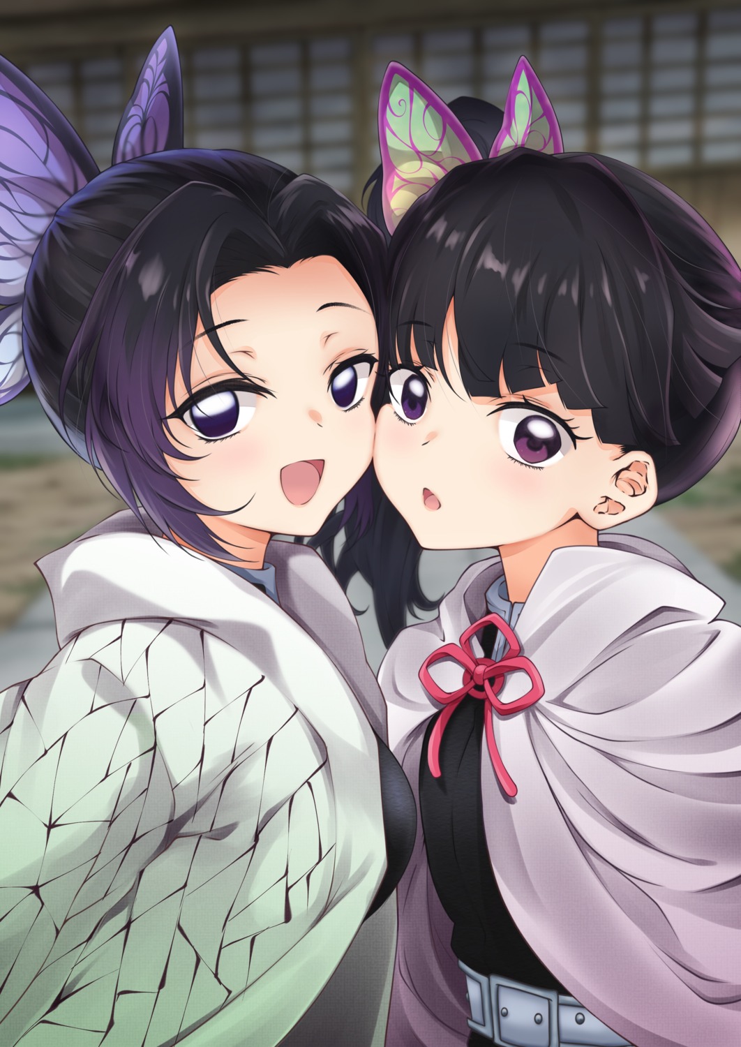 japanese_clothes kazanock kimetsu_no_yaiba kochou_shinobu tsuyuri_kanao uniform