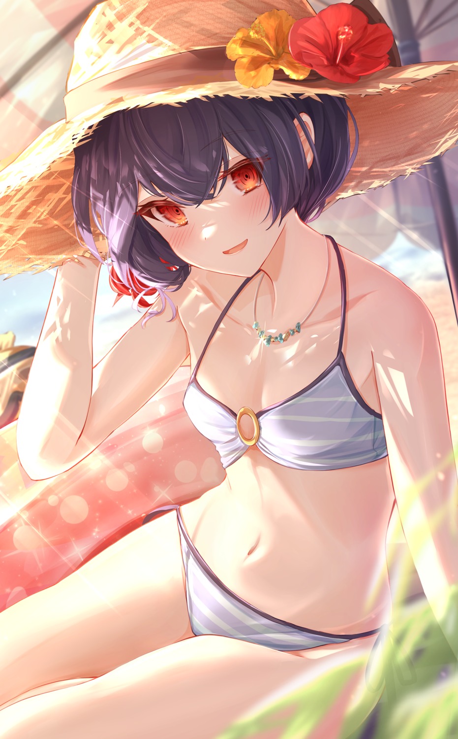 bikini cleavage morino_rinze sky_cappuccino swimsuits the_idolm@ster the_idolm@ster_shiny_colors