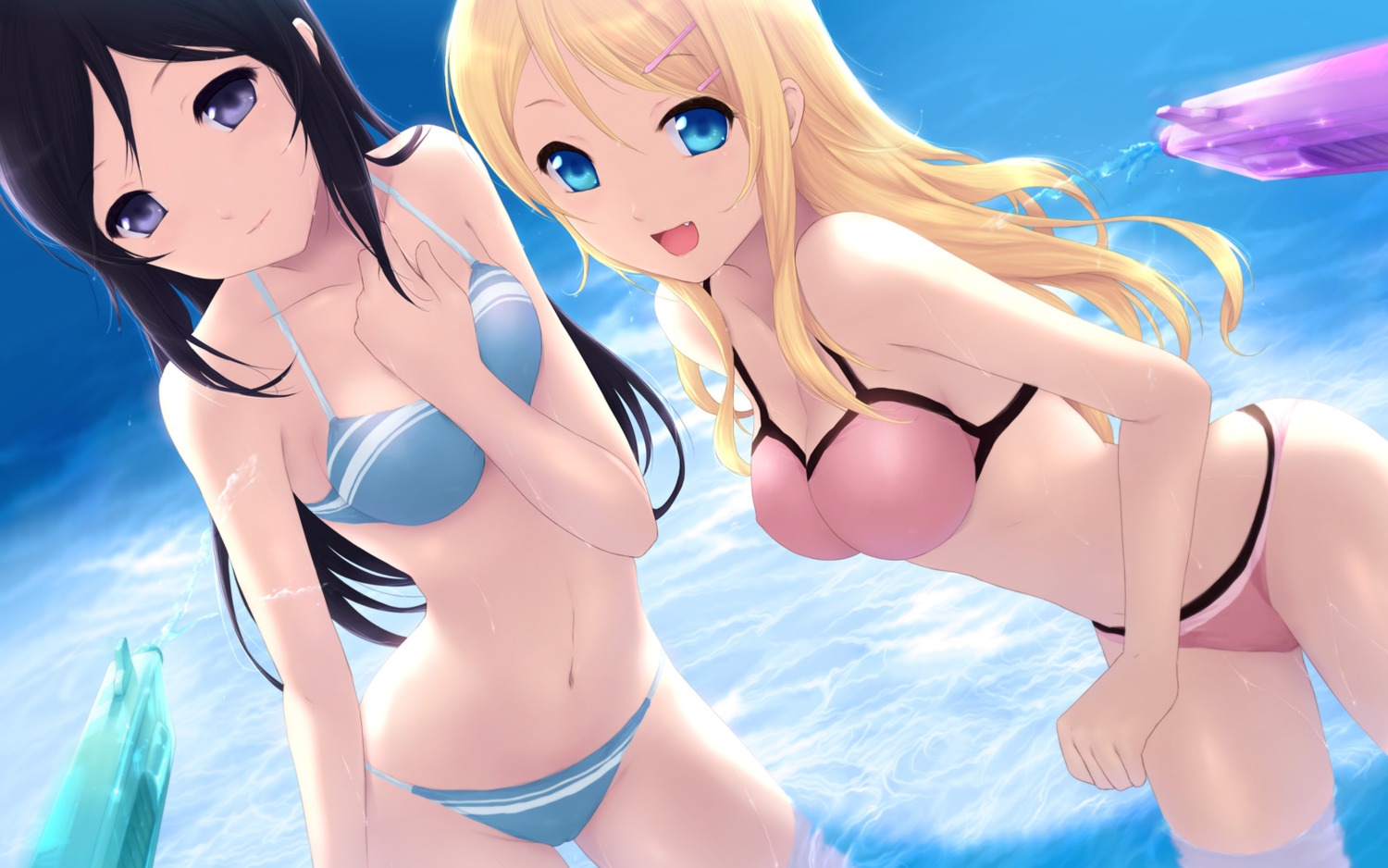 aragaki_ayase bikini cait kousaka_kirino ore_no_imouto_ga_konnani_kawaii_wake_ga_nai swimsuits wallpaper