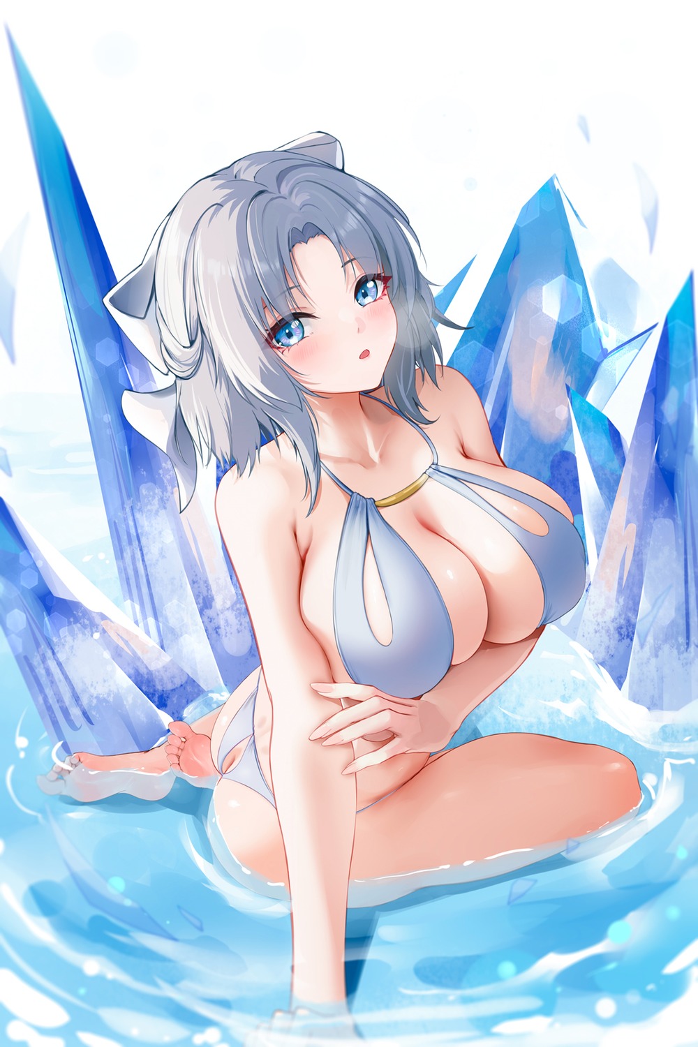 bikini liu_liaoliao senran_kagura swimsuits thong wet yumi_(senran_kagura)