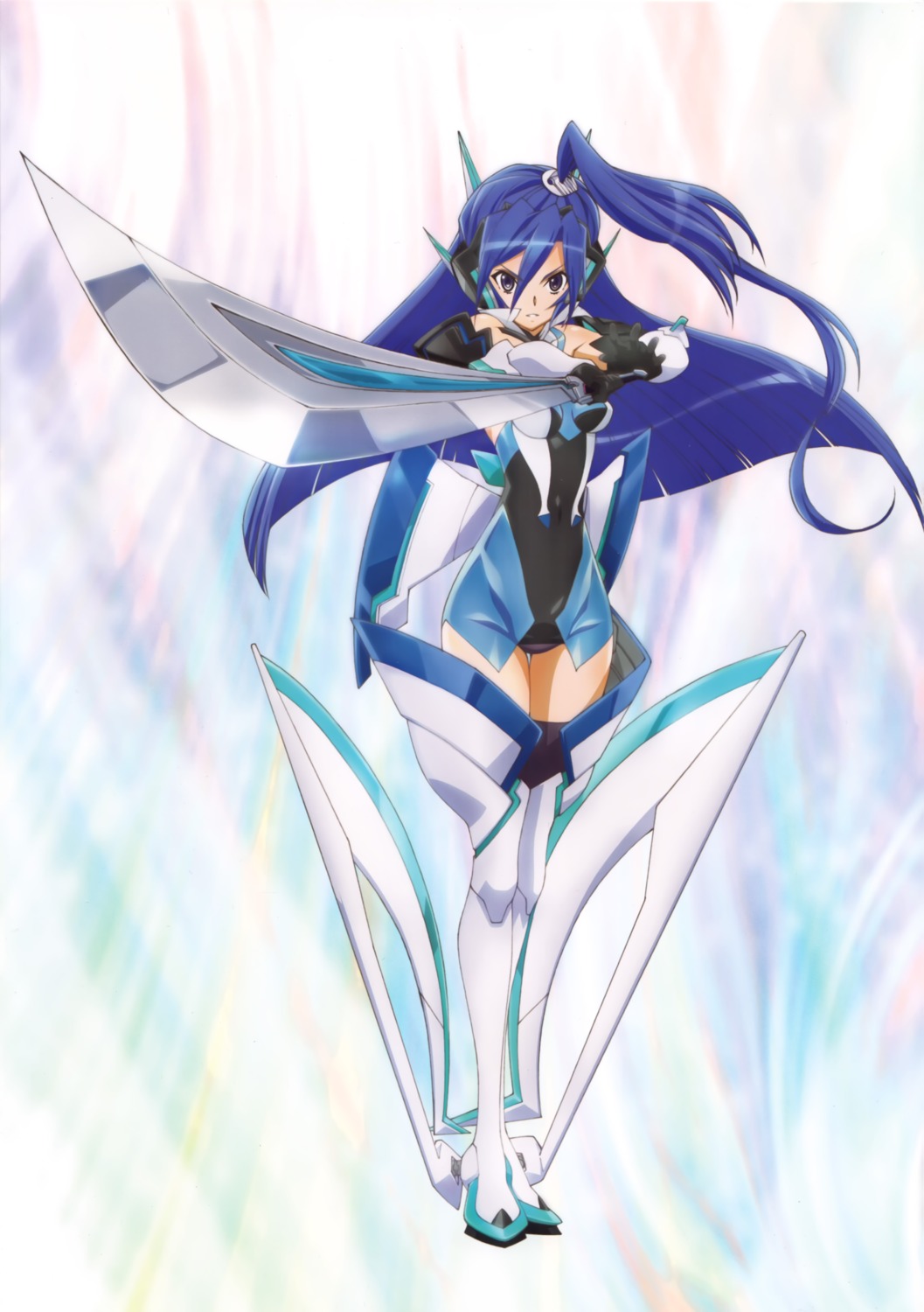 bodysuit kazanari_tsubasa senki_zesshou_symphogear sword thighhighs