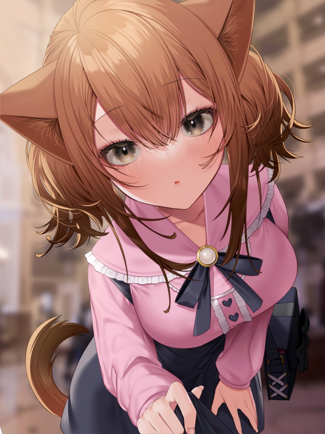 animal_ears haiba nekomimi nekosoma_rion tail