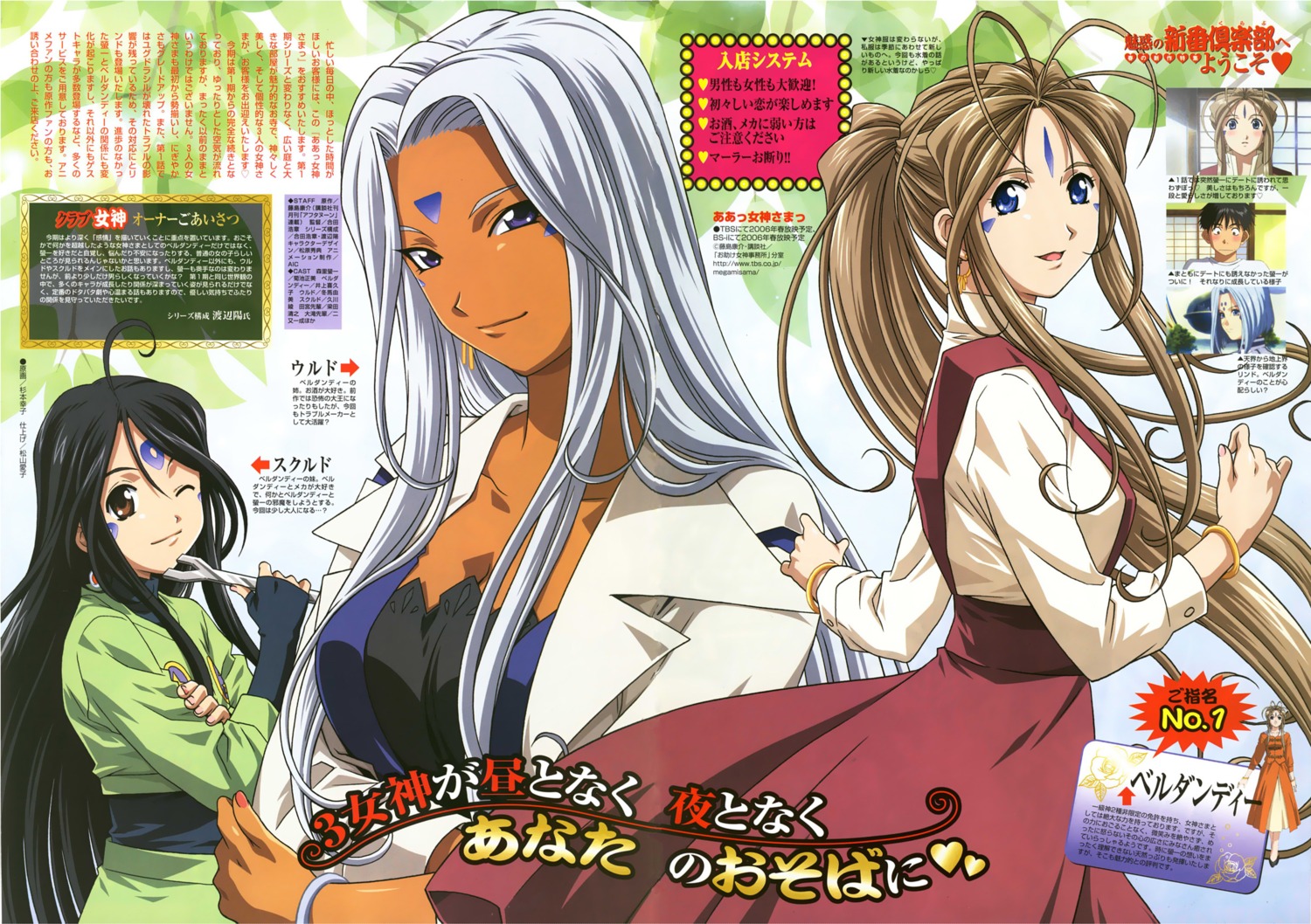 ah_my_goddess belldandy skuld urd