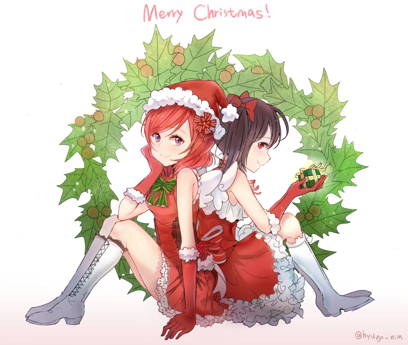 christmas dress heels hyugo love_live!