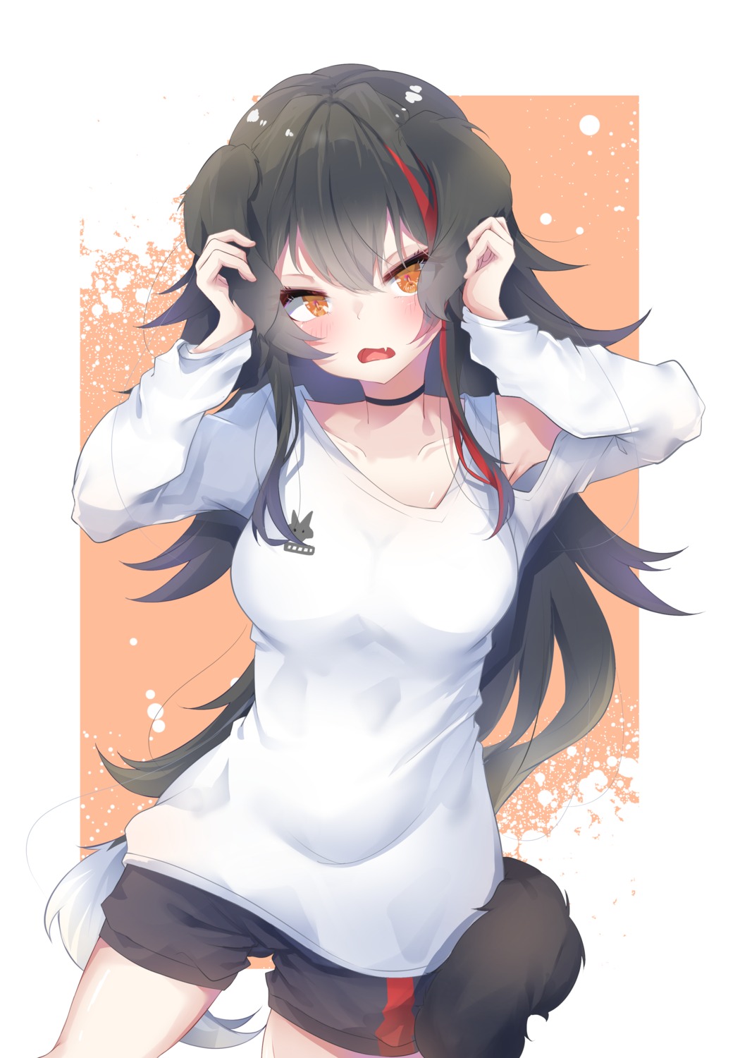 animal_ears hololive hololive_gamers ookami_mio tagme tail