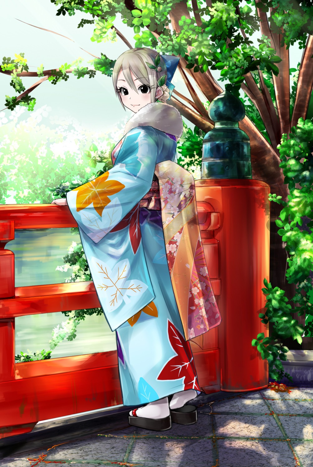 kimono ooike_teru shiomi_shuuko the_idolm@ster the_idolm@ster_cinderella_girls