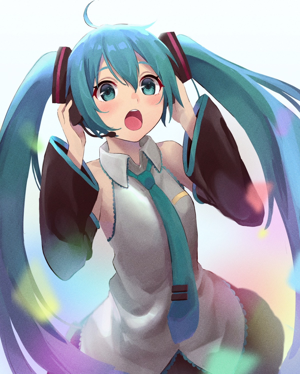 hatsune_miku headphones jasu vocaloid