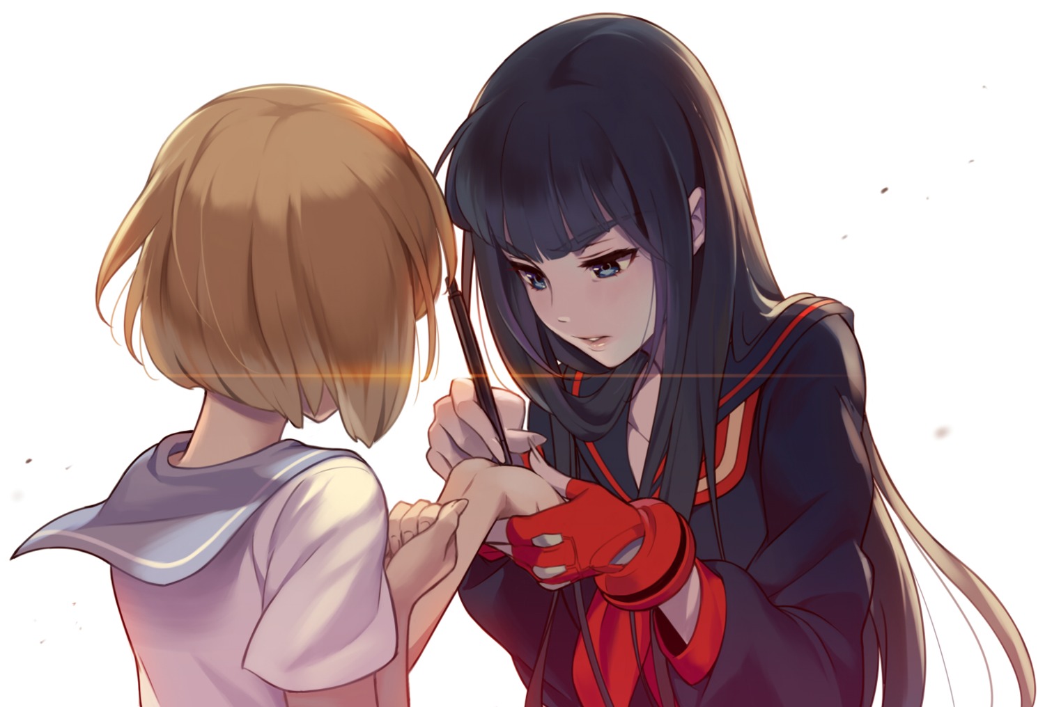 1000marie kill_la_kill kiryuuin_satsuki mankanshoku_mako seifuku senketsu