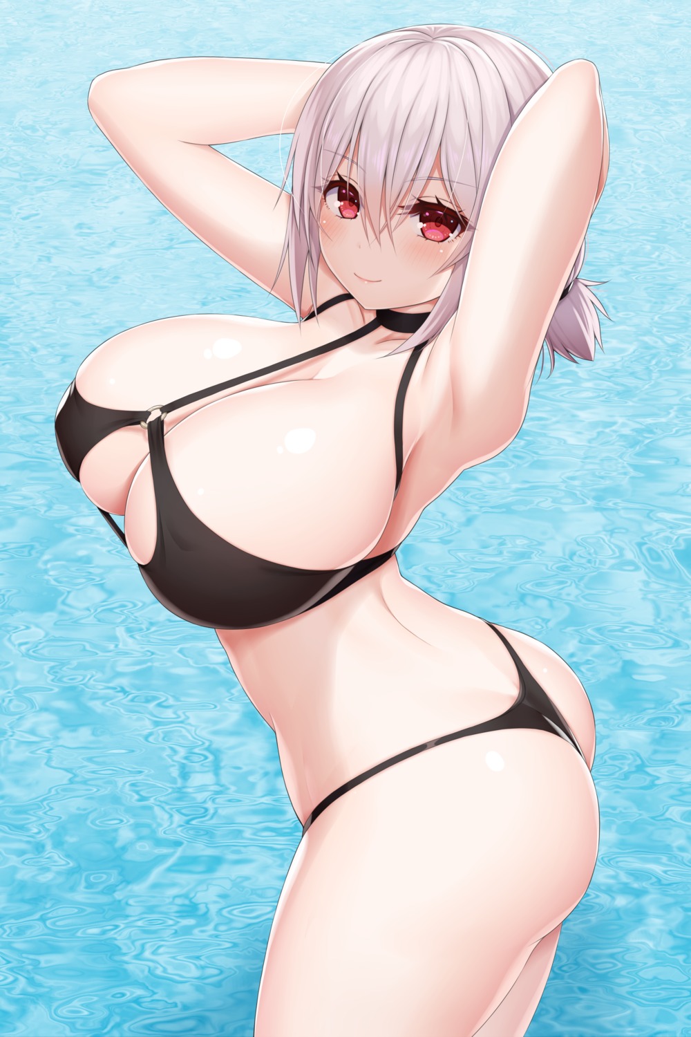 asamura_hiori ass azur_lane bikini sirius_(azur_lane) swimsuits thong